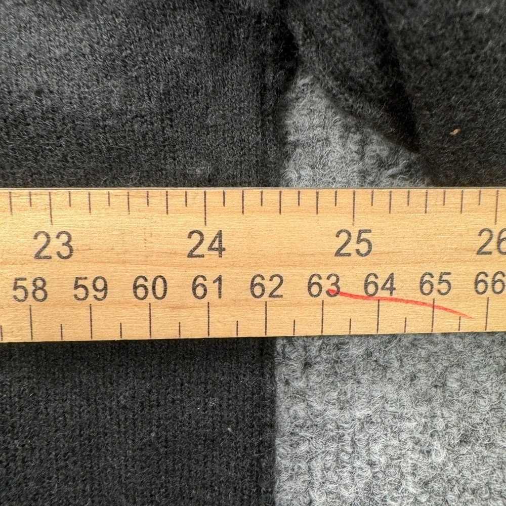 The North Face Quarter Zip Sweater Mens XXL Black Long Sleeve Wool Blend Casual
